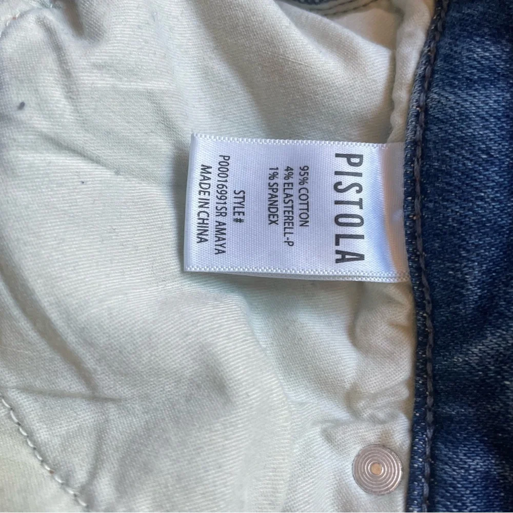 Pistola High-Waist Straight Leg Light Blue Denim Jeans  Minimalist - Picture 7 of 9